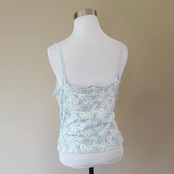 Blue Floral Cotton Cami Medium Old Navy Intimates - Picture 6 of 8